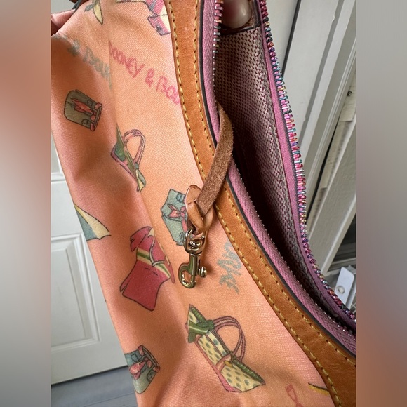 Vintage Dooney & Bourke Summer Mini Slouch Handbag Summer Design - Picture 12 of 13